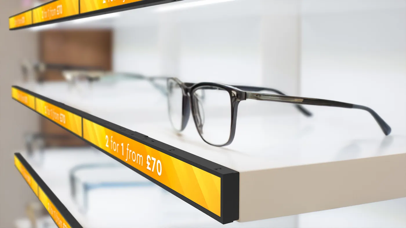 23-inch LCD Shelf Edge Displays