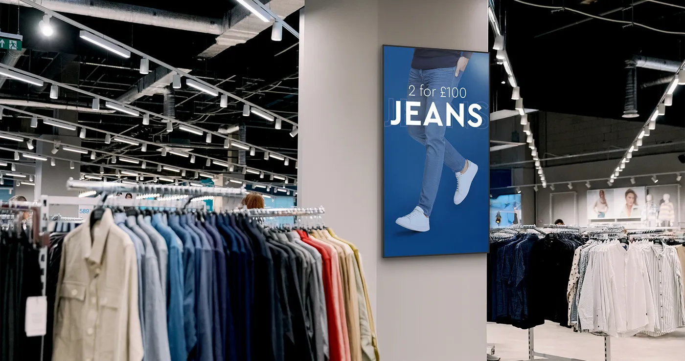 Vibrant Indoor Digital Advertising Displays